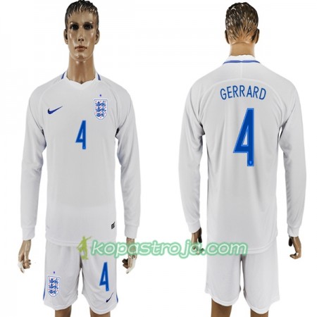 Billiga Fotbollströjor England Gerarrd 4 VM 2018 Hemma tröja Långärmad